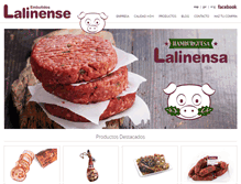 Tablet Screenshot of embutidoslalinense.com